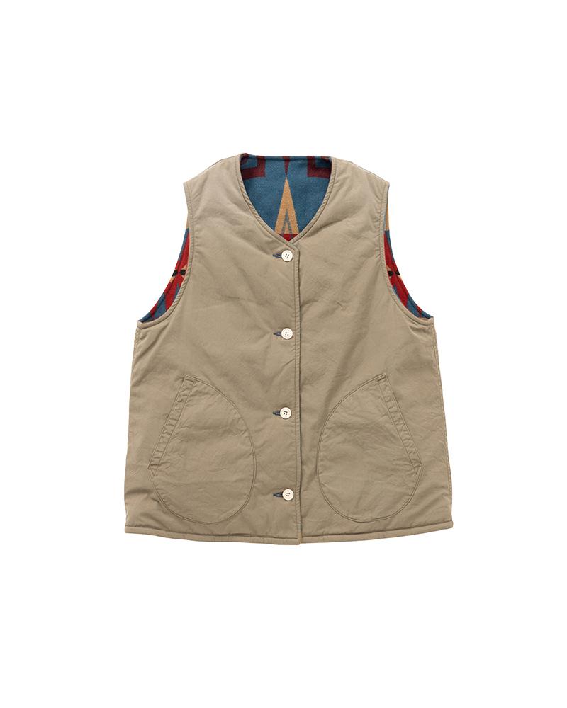 visvim ICT Kora down vest ヴィンテージバンダナ - ジャケット・アウター